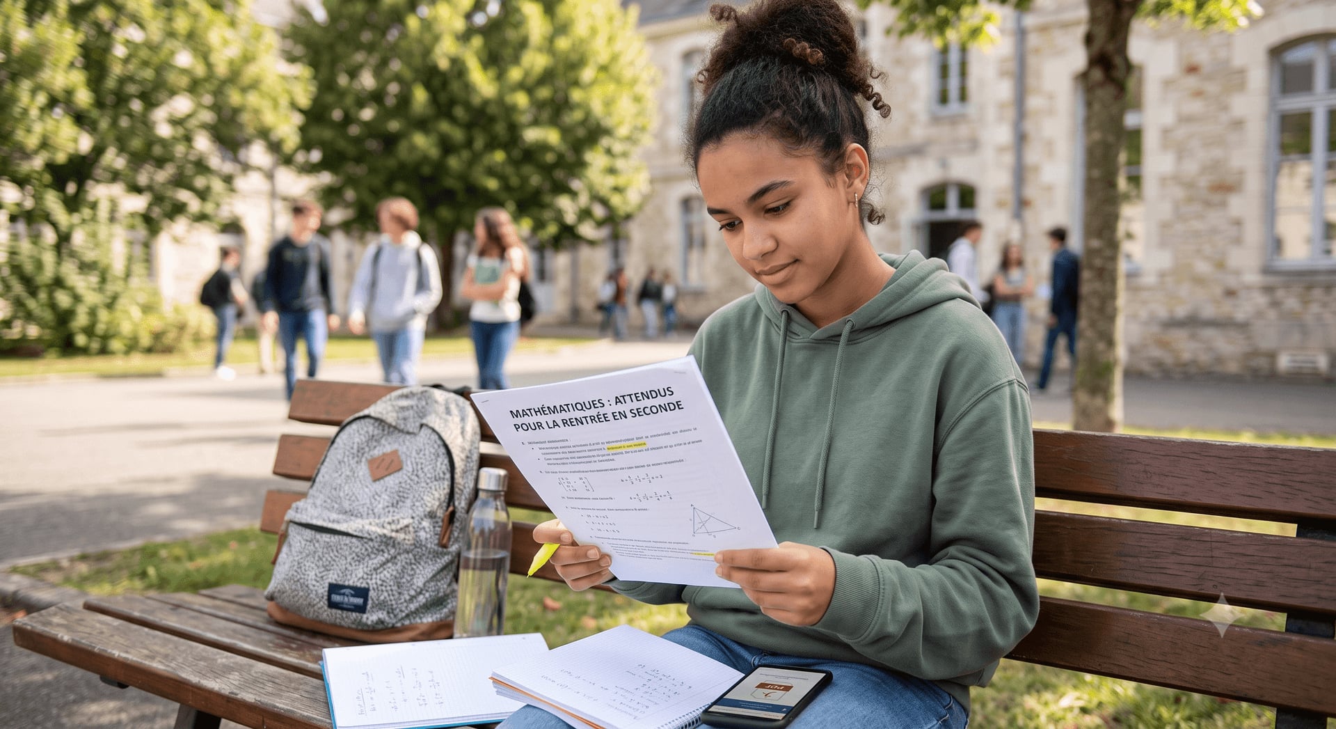 Message des professeurs de mathématiques à destination des futurs élèves de seconde